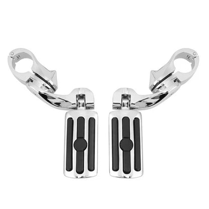 1.25" 1-1/4" Chrome Highway Foot Pegs Footpeg For Harley Road King Street Glide