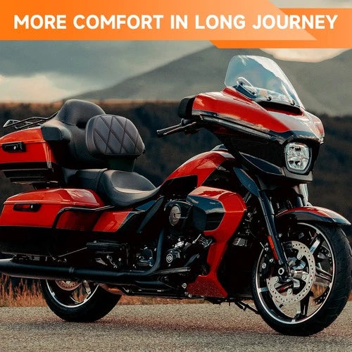 Driver Rider Backrest Adjustable Pad For Harley Touring Street Road Glide 09-25