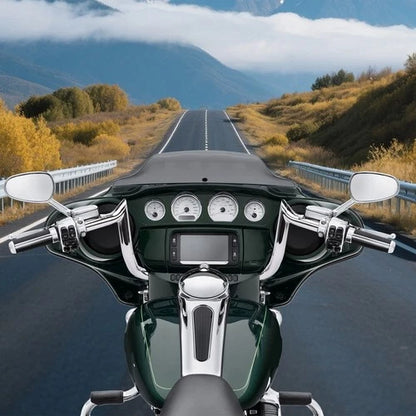 PRE-WIRED 10" Meathook Bar Ape Hangers Handlebars For Harley 2014-2023 FLHX FLHT