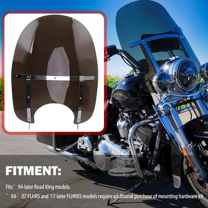 Detachable Windshield Windscreen & Bracket Mount For Harley Road King FLHR 94-25