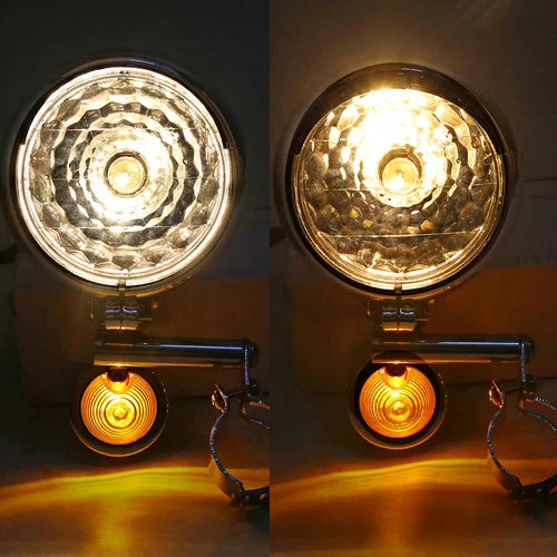 Motorcycle Passing Turn Signal Driving Fog Spot Light Bracket For Harley Touring