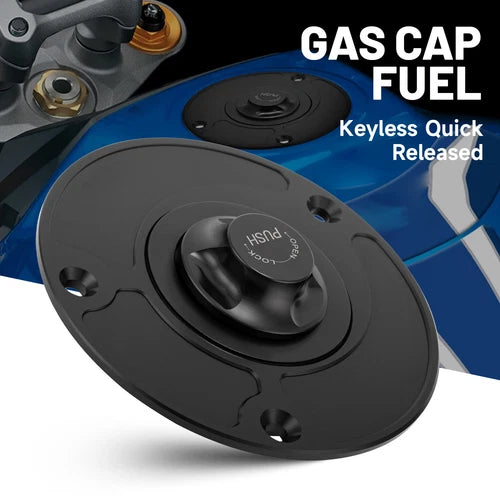 Fuel Tank Cap Motorcycle Keyless Gas For Suzuki GSXR1000 600 750 GSF650F Gladius