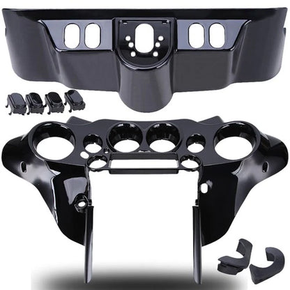 Black Inner Outer Fairing & Switch Cap Kit For Harley Electra Street Glide 96-13