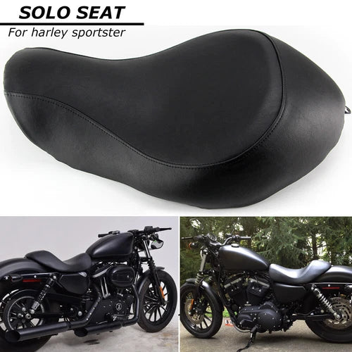 Front Driver Rider Solo Seat For Harley Sportster 883 1200 Iron 48 72 2004-2015