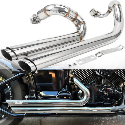 Muffler Exhaust Pipes For Yamaha V star 650 XVS650 XV400 XVS400 Dragstar 650 400