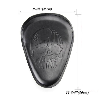 Black Skull Motorcycle Spring Bracket Solo Driver Seat For Harley Chopper Bobber
