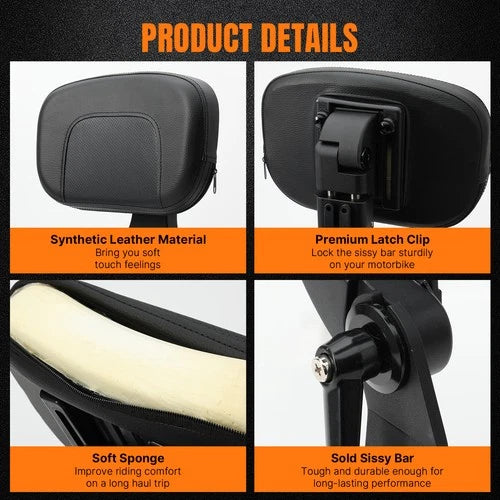 Multi-Purpose Backrest Sissy bar Fits For Honda Rebel 1100 CM 1100 DCT 2021-2025
