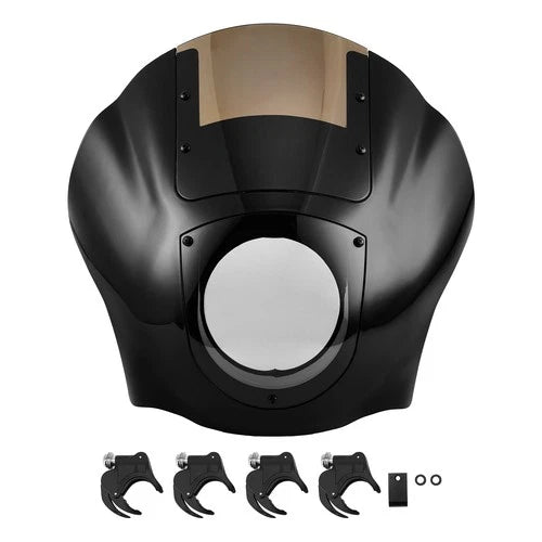Quarter Fairing & Windshield & 49mm Clamps For Harley Street-Bob FXBBS 2018-2025