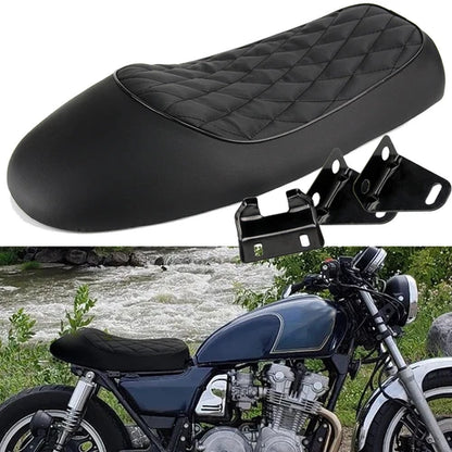 Motorcycle Cafe Racer Seat Hump Saddle For Harley Honda Suzuki Kawasaki Yamaha