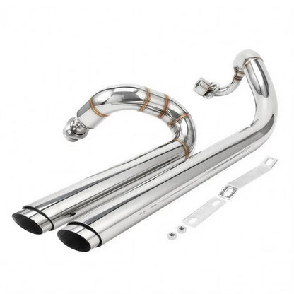 For Yamaha V star 650 XVS650 Dragstar 400 650 Shortshots Staggered Exhaust Pipes