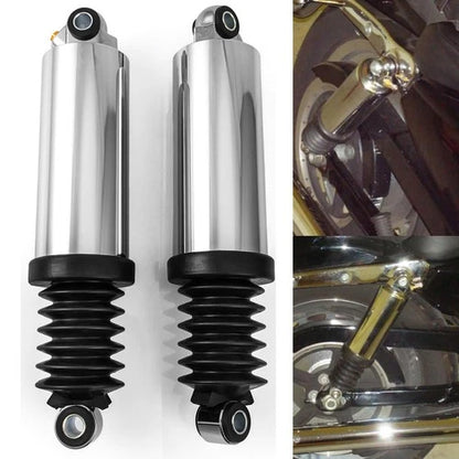 CHROME AIR SHOCKS ABSORBERS HEAVY DUTY FOR HARLEY ELECTRA GLIDE ROAD KING STREET