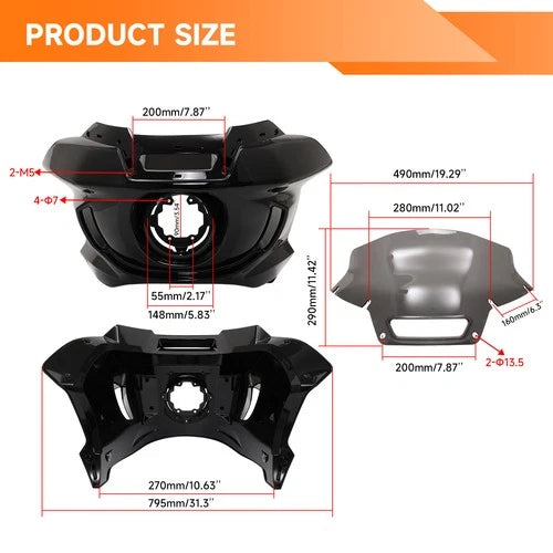 Front Headlight Fairing Windshield For Harley FXLRST 1YXZ LOW RIDER ST 2022-Up