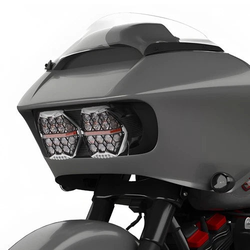 LED Dual Halo Headlight For 2015-2024 Harley Road Glide FLTR FLTRX FLTRXS FLTRU
