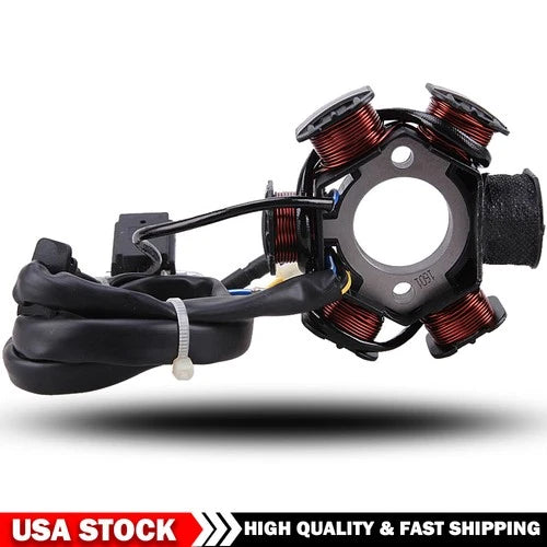 6 POLES STATOR MAGNETO Coil FOR GY6 125CC 150CC SCOOTER ATV GO KART MOPED