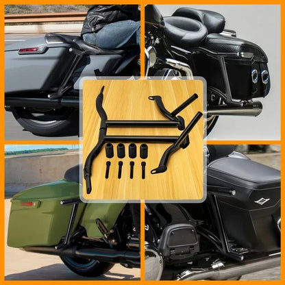 Rear Saddlebag Support Guards Rails For Harley Touring Electra Glide 2009-2025