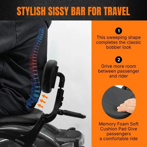 Multi-Purpose Backrest Sissy bar Fits For Honda Rebel 1100 CM 1100 DCT 2021-2025