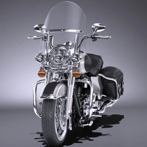 28" Detachable Windshield For Harley Touring Road King CVO 1994-2025 w/ Bracket