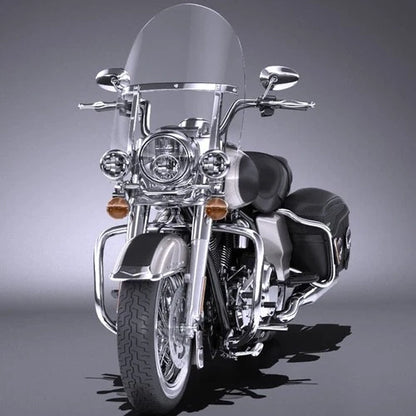 28" Detachable Windshield For Harley Touring Road King CVO 1994-2025 w/ Bracket