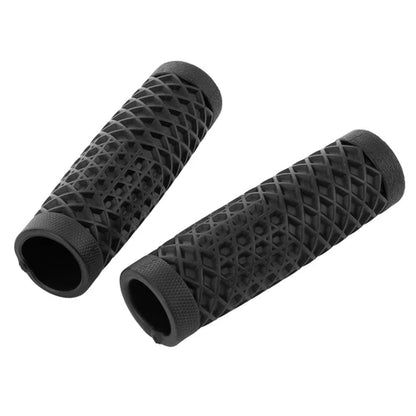 Motorcycle Black Rubber 1'' Handle Bar Hand Grips For Harley Dyna FXD FLHT XL883