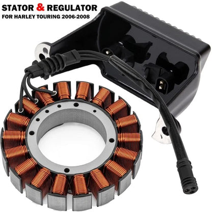 Magneto Stator Coil & Voltage Rectifier For Harley Electra Road King Glide 06-08