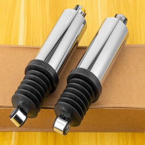 Chrome Rear Air Suspensions Shocks For Harley Road King Street Electra Glide CVO