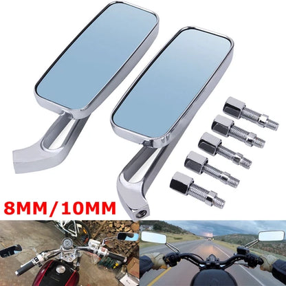 1 Pair Motorcycle Rearview Mirrors for Harley Touring Road King Electra Glide