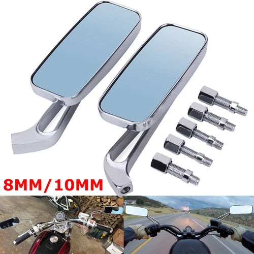 1 Pair Motorcycle Rearview Mirrors for Harley Touring Road King Electra Glide