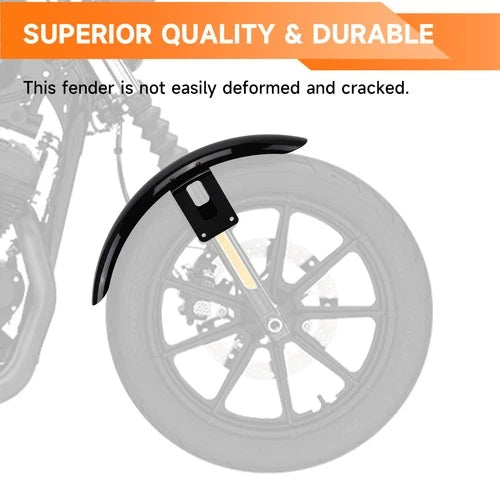 Vivid Black Front Fender Fits For Harley Sportster XL Iron 1200 XL883 XL1200 72
