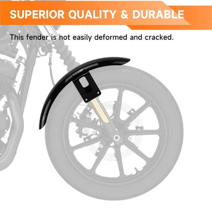 Vivid Black Front Fender Fits For Harley Sportster XL Iron 1200 XL883 XL1200 72