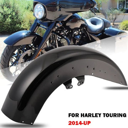 Glossy Black Front Fender For Harley Street Glide Road Glide CVO Touring 2014-Up