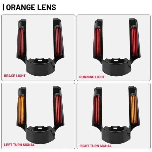 Rear Fender Fascia w/ LED Light Fit For Harley Touring Road King Glide 2014-2025
