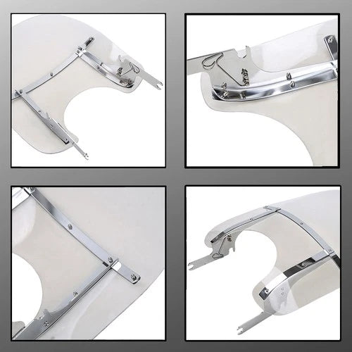 Detachable Windshield Windscreen For Harley Road King Classic 1994-Up w/ Bracket