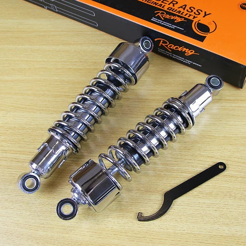 11.75" Chrome Rear Suspension Shock For Harley Sportster Iron 883 1200 XL XR FXR