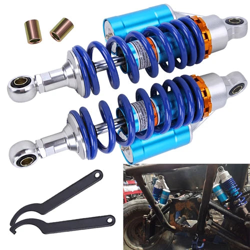 Pair 280mm 11" Motorcycle ATV Quad Rear Air Shock Absorbers Suspension Universal