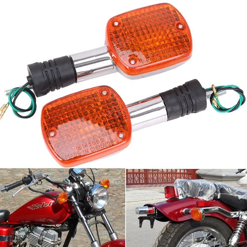 2X Motorcycle Turn Signals Light For Honda Fury VT1300CX VT1300CXA ABS Rebel 250