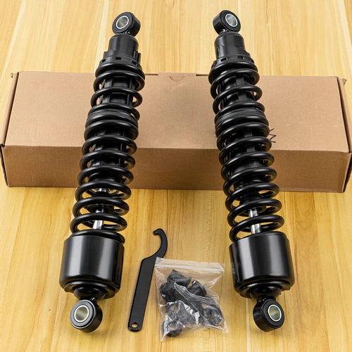 15" Adjustable Rear Shocks Absorber For Harley Road King FLHR Electra Glide FLHT