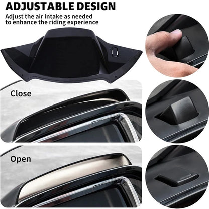 Top Air Duct Cover Fairing on/off switch for Harley Touring Road Glide 2015-2025