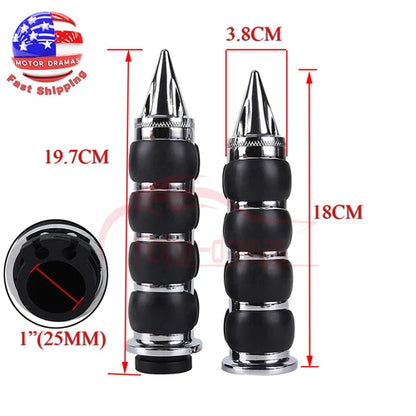 CNC 1" Motorcycle Bike Handlebar Hand Grips for Honda Shadow Spirit 750 VT750DC