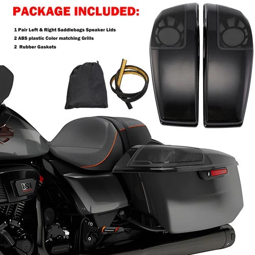 6x9" Saddlebag Speaker Lids Set For Harley CVO Street Road Glide 2023-25 FLHX 24