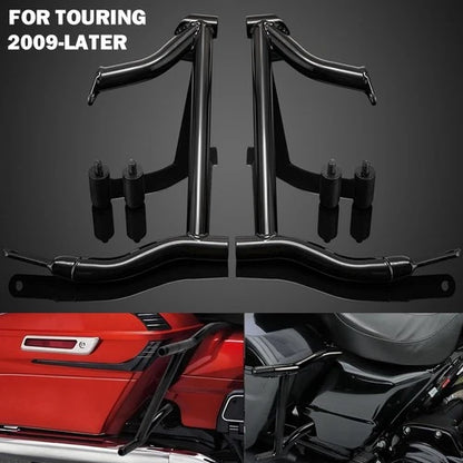 Rear Saddlebag Support Guards Rails For Harley Touring Electra Glide 2009-2025