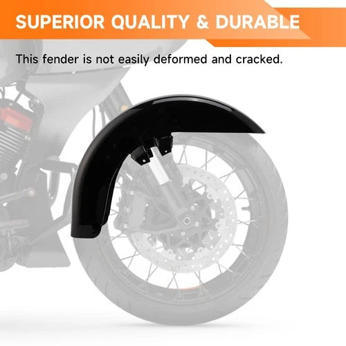Vivid Black Front Fender For Harley Electra Glide Ultra Limited Road King 89-13