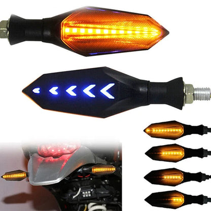 4 Pack Motorcycle Turn Signals Blinker Light Amber Universal For Suzuki Kawasaki