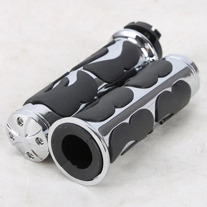 1" Motorcycle Handlebar Hand Grips For Honda Yamaha Harley Kawasaki Honda Suzuki