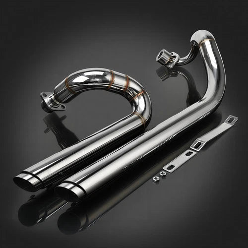 Shortshots Staggered Exhaust Pipes For Yamaha V star 650 400 XVS650 Dragstar 650