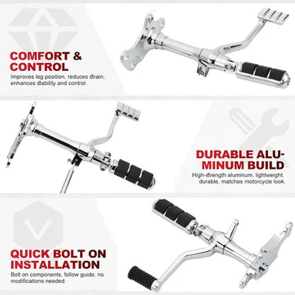 Forward Controls Foot Pegs Lever Linkages For Harley 91-03 Sportster XL 1200 883