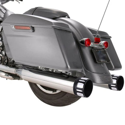 For 95-16 Harley Road King Street Electra Glide 4" Slip On Mufflers Exhaust Pipe
