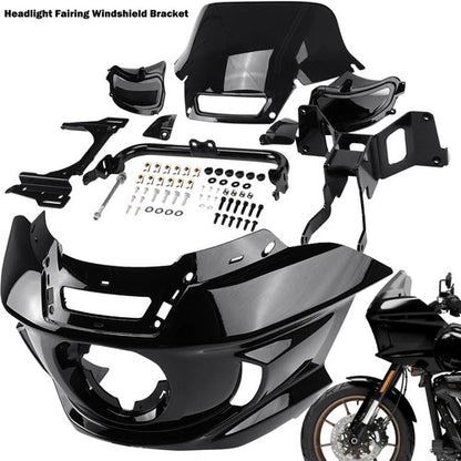 Front Headlight Fairing Windshield w/ Bracket For Harley Low Rider ST 2018-2025
