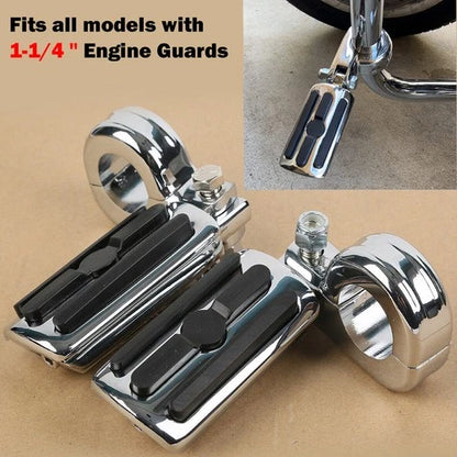 1-1/4" Highway Foot Rest Pegs For Harley Touring Street Electra Glide Road King