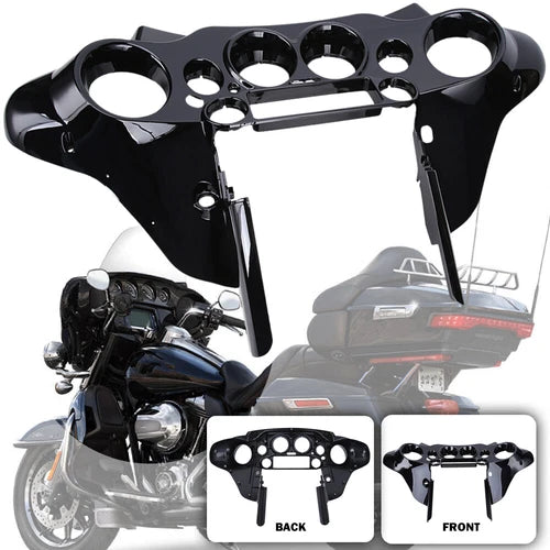 Vivid Black Inner Batwing Fairing For Harley Touring Street Electra Glide 96-13