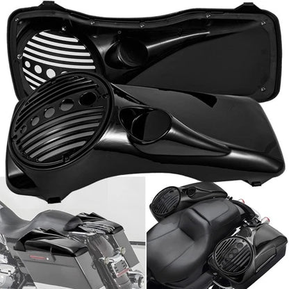 Vivid 8" Speaker Lids w/ Tweeter port ABS For Harley 1994-2013 Touring FLHT FLTR